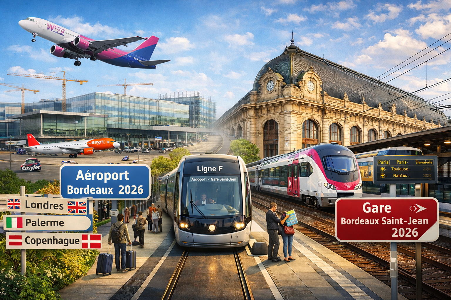 Voyager depuis Bordeaux en 2026 : tout ce qui change à l&rsquo;aéroport et à la gare Saint-Jean