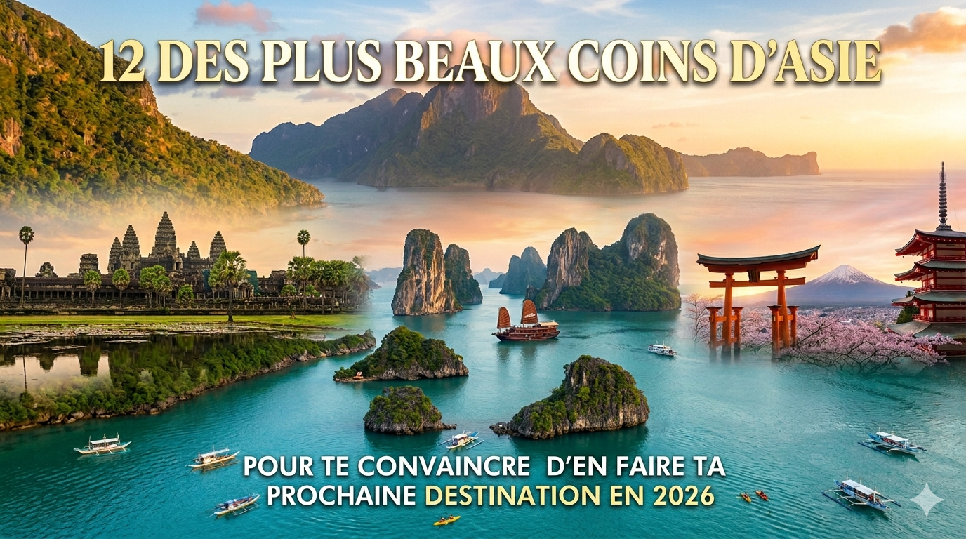 12 des plus beaux coins d&rsquo;Asie pour te convaincre d’en faire ta prochaine destination en 2026